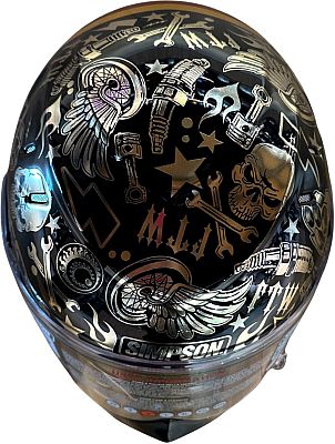 Simpson Venom Helmet - Tattoo