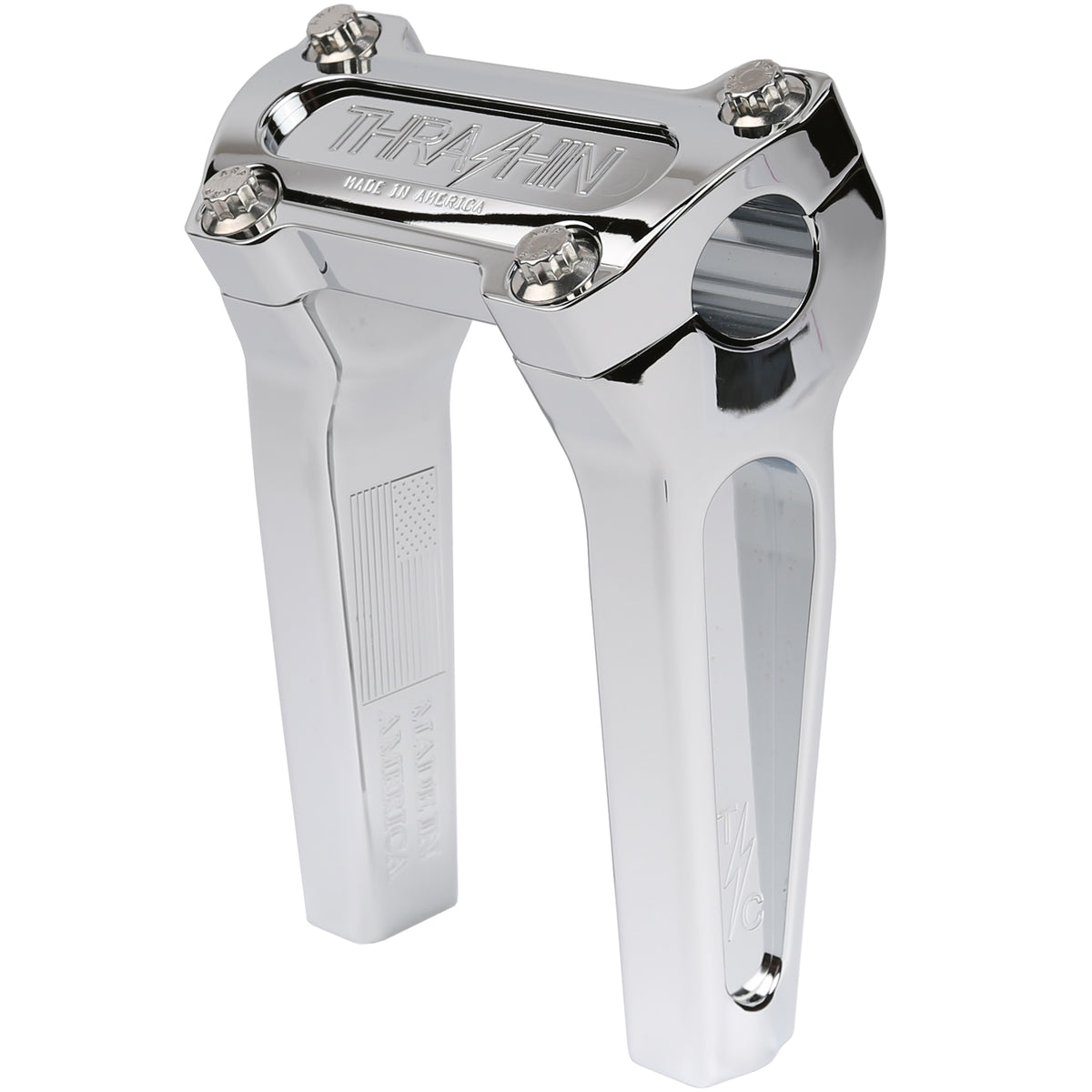 Thrashin TSC-6000-3 6-inch straight OG risers in chrome