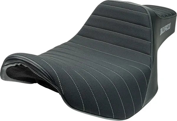 SlyFox Highnoon Seat for Street Glide and Road Glide – Grey Logo – gallery image 2