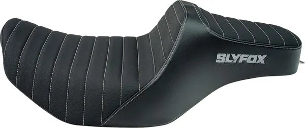 SlyFox Highnoon Seat for Street Glide and Road Glide – Grey Logo