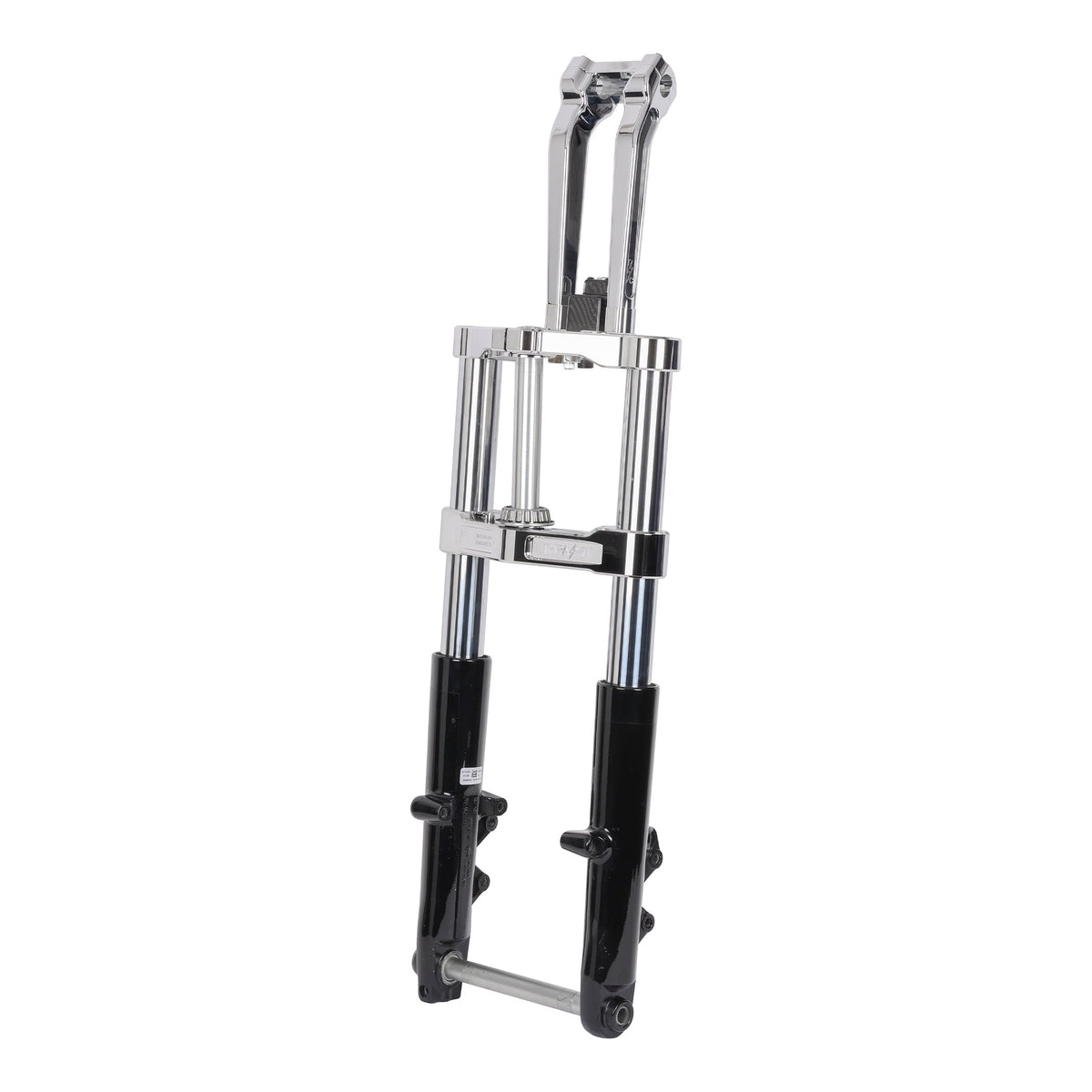 Thrashin chrome top tree installation reference; complete tree kit, fork and motorcycle shown are not included