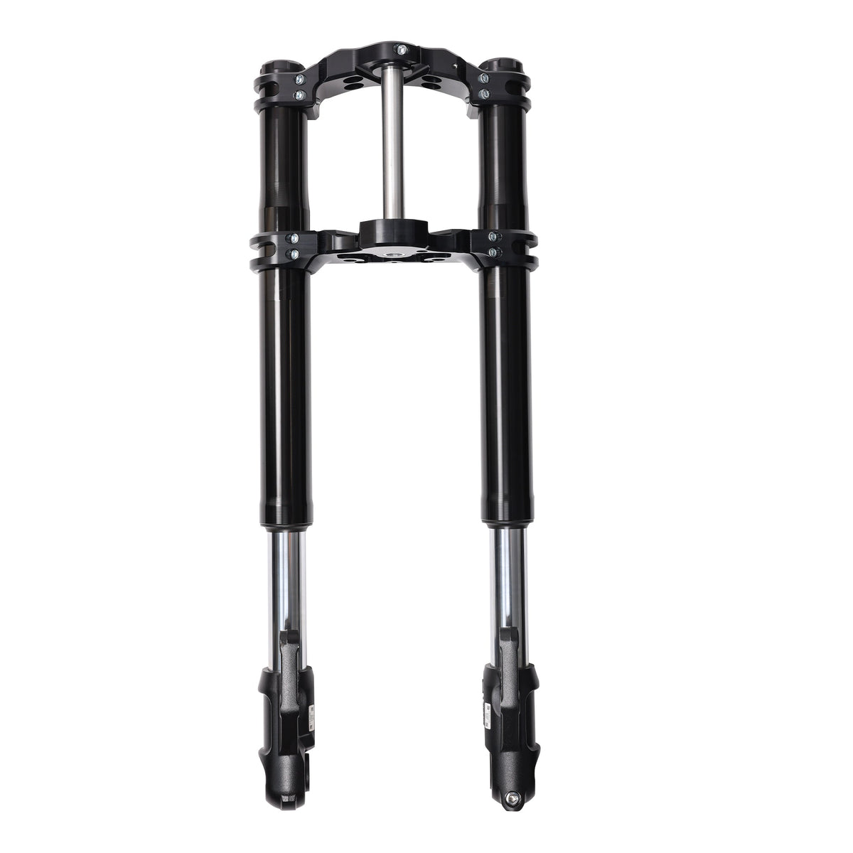 Thrashin TSC-2914-1 black Softail triple tree set; motorcycle and other installed components not included