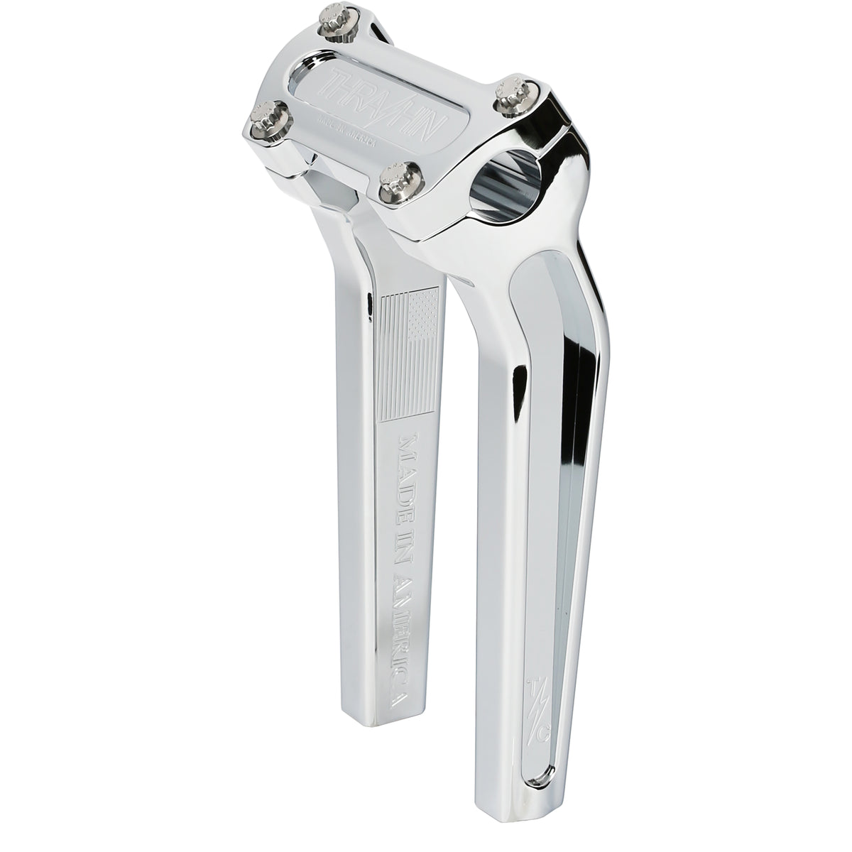 Thrashin 9.5-inch pullback OG risers in chrome