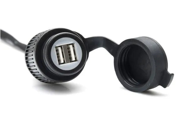 SW-MOTECH USB Double Charging Socket with Cable Harness — EMA.00.107.11300