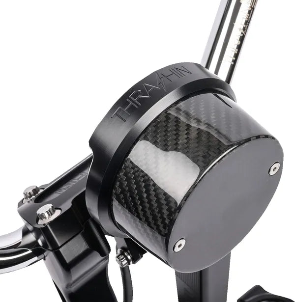 Thrashin Softail gauge relocation kit black detail 3