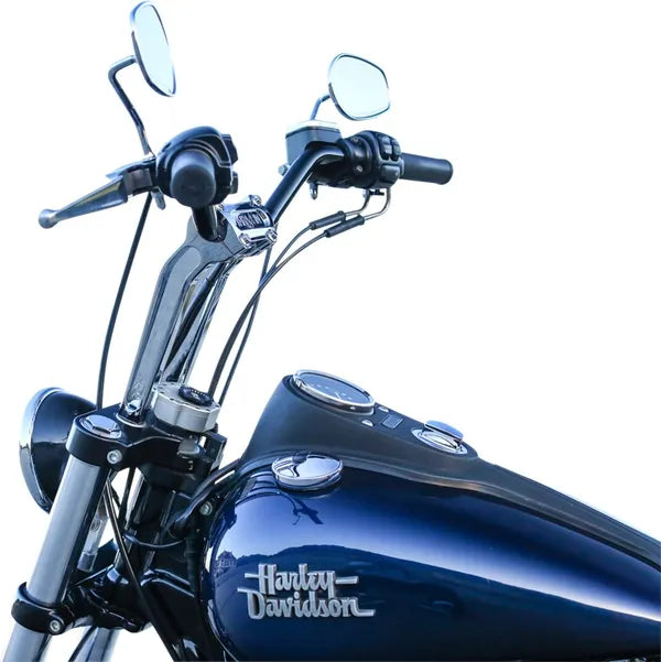 Thrashin 9.5-inch chrome pullback OG riser alternate view