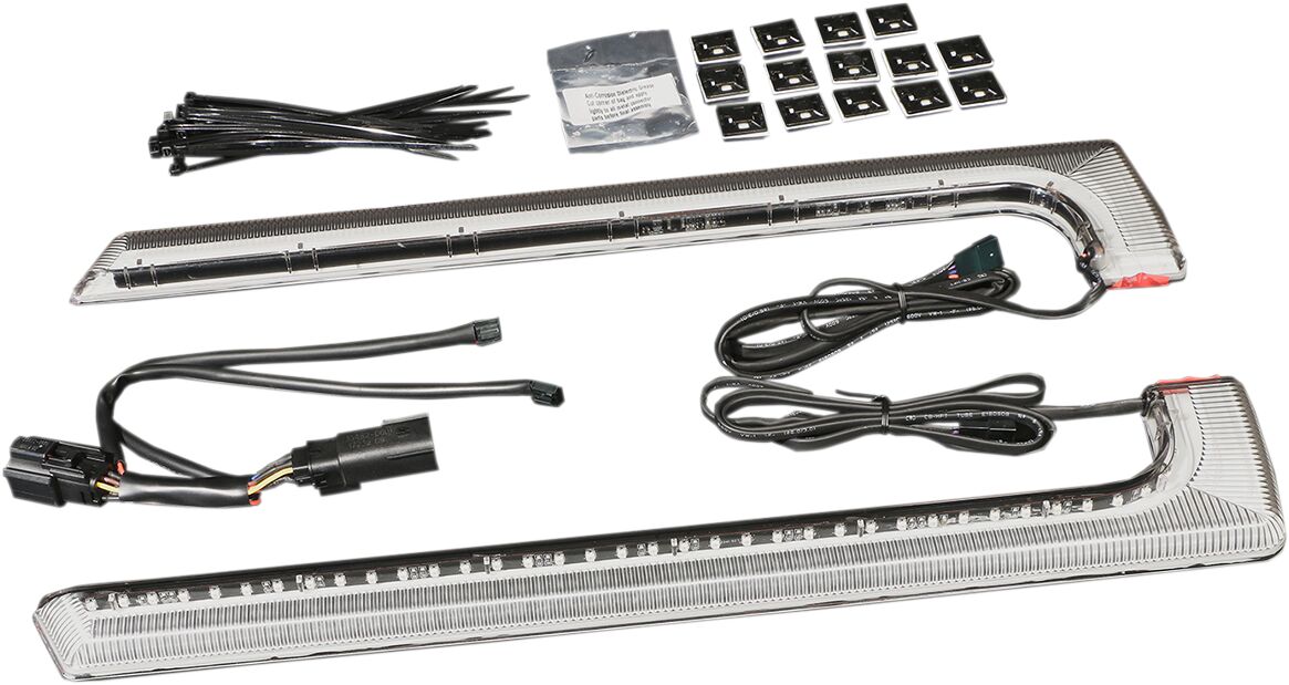 Ciro Machete™ Saddlebag LED Lights for Flat Bottom Bags — 40155
