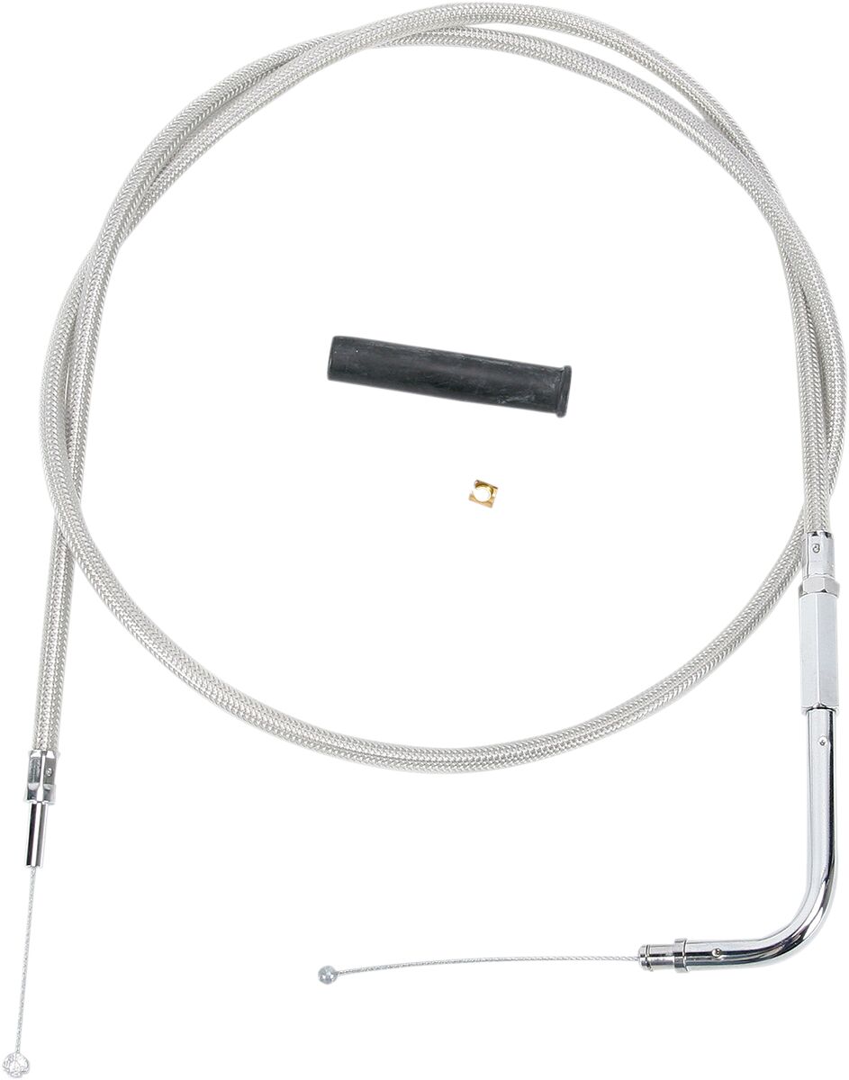 Drag Specialties Stainless Braided Throttle Cable