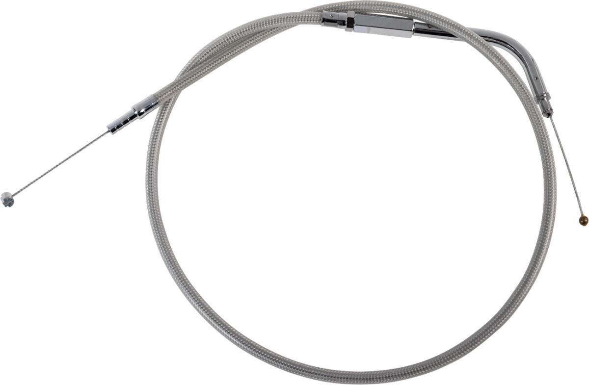 Drag Specialties Stainless Braided Idle Cable