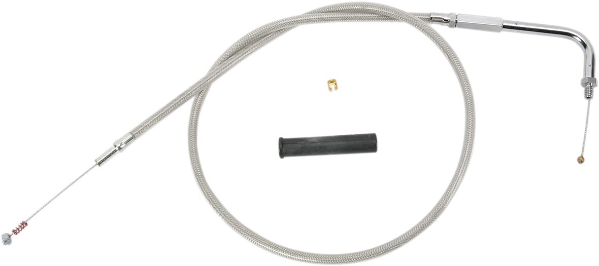 Drag Specialties Stainless Braided Idle Cable