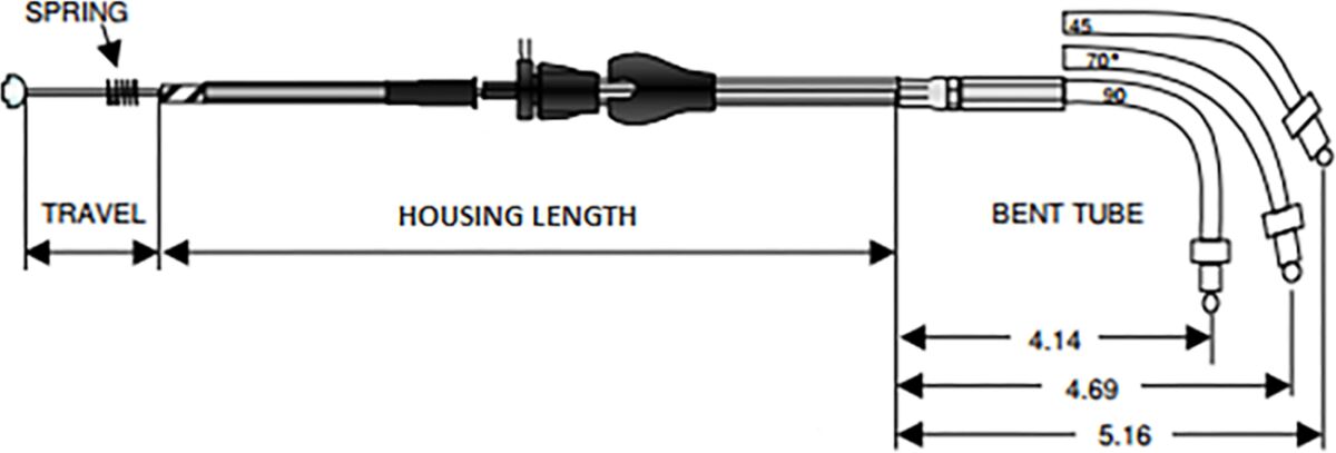 Drag Specialties Stainless Braided Idle Cable