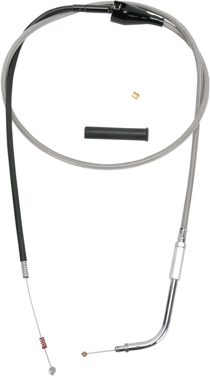 Drag Specialties Stainless Braided Idle Cable