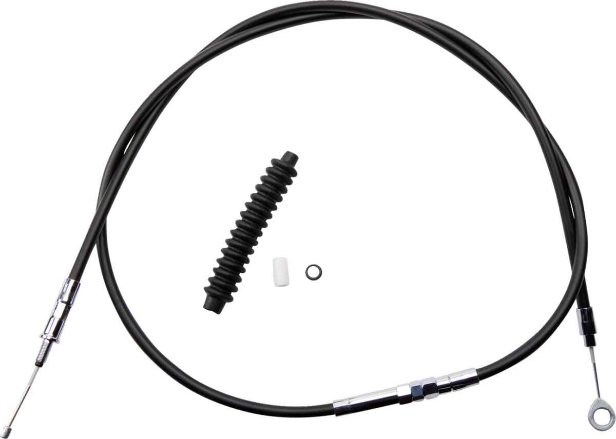 Drag Specialties High-Efficiency Black Vinyl Clutch Cable