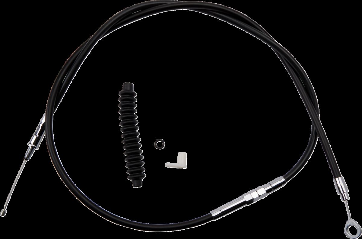Drag Specialties High-Efficiency Black Vinyl Clutch Cable