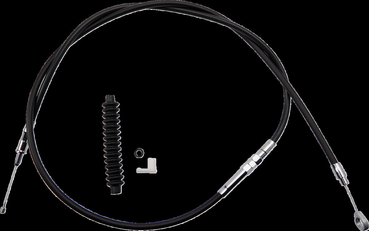 Drag Specialties High-Efficiency Black Vinyl Clutch Cable