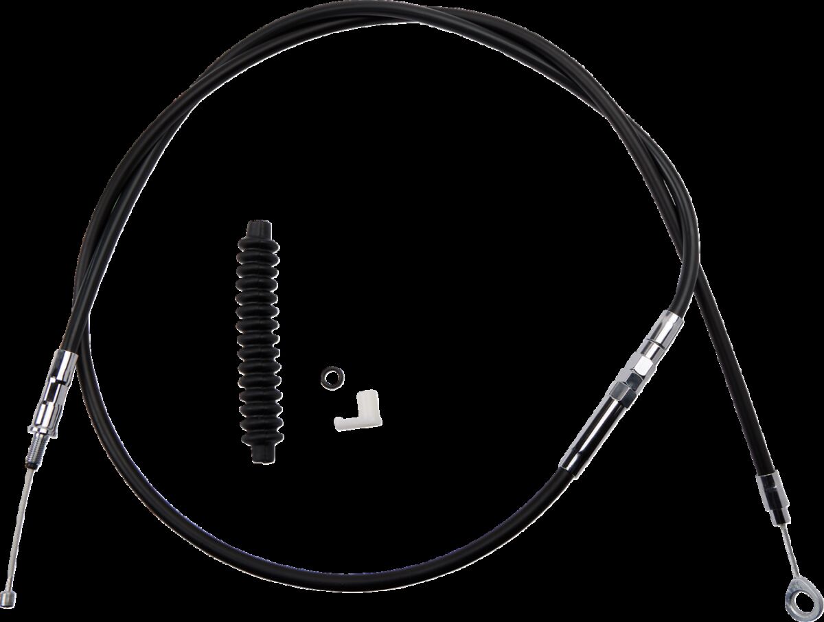 Drag Specialties High-Efficiency Black Vinyl Clutch Cable
