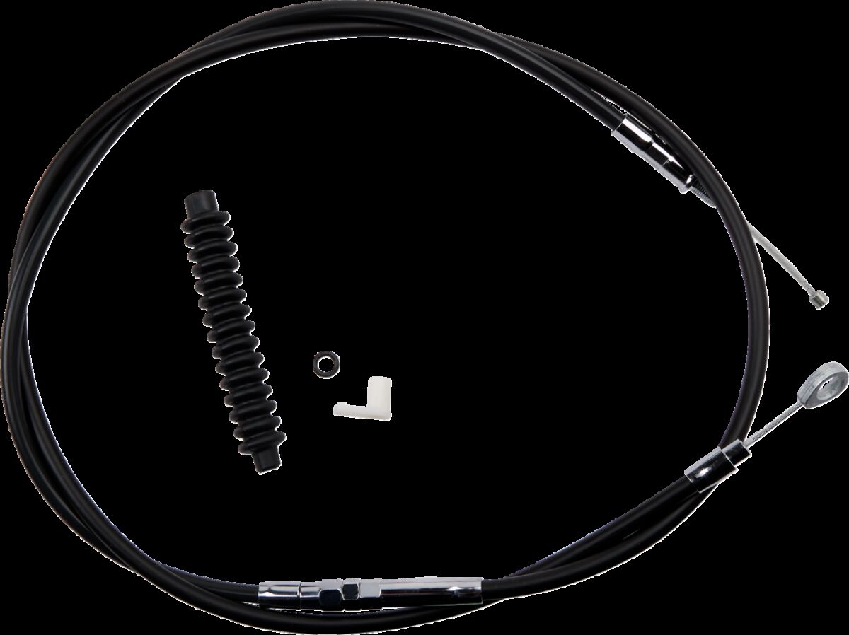 Drag Specialties High-Efficiency Black Vinyl Clutch Cable