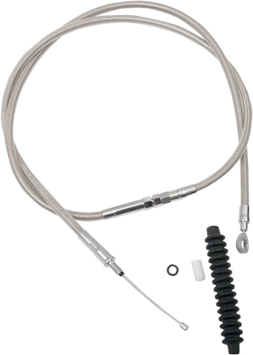 Drag Specialties High-Efficiency Braided Stainless Steel Clutch Cable