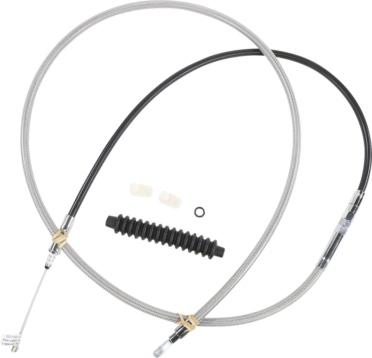 Drag Specialties High-Efficiency Braided Stainless Steel Clutch Cable