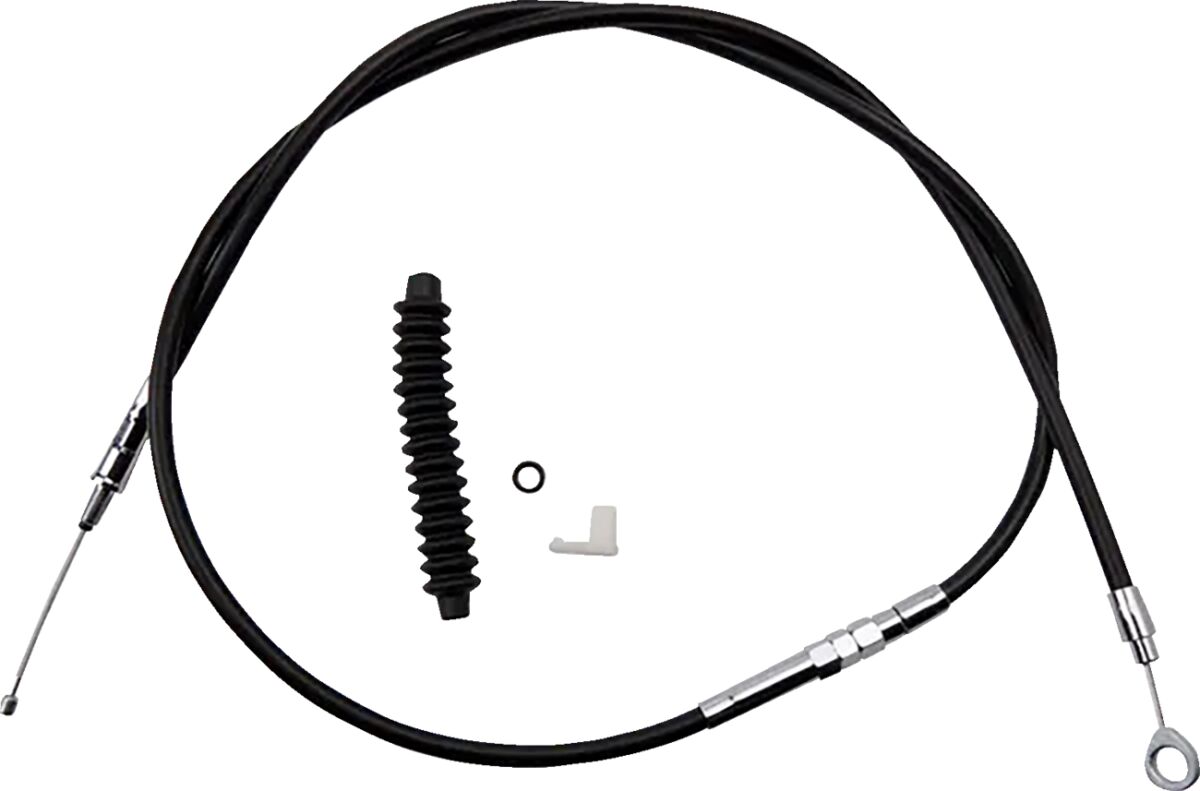 Drag Specialties High-Efficiency Black Vinyl Clutch Cable