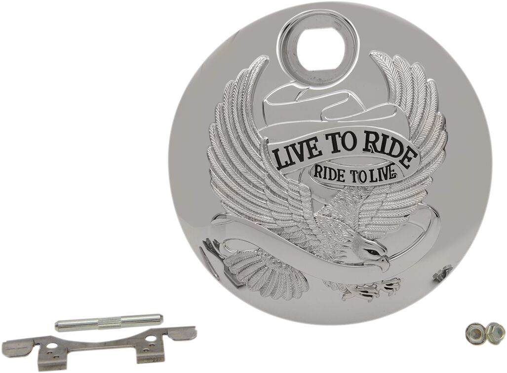 Drag Specialties "Live to Ride" Fuel Console Door