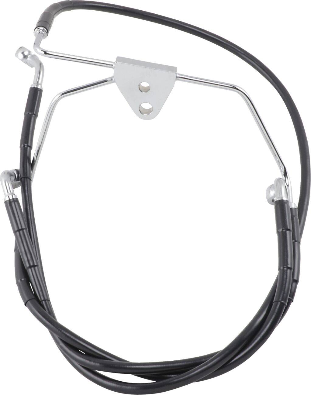 Drag Specialties Extended Length Black Vinyl Brake Line Kit