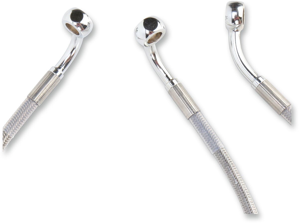 Drag Specialties Extended Length Stainless Steel Brake Line Kit