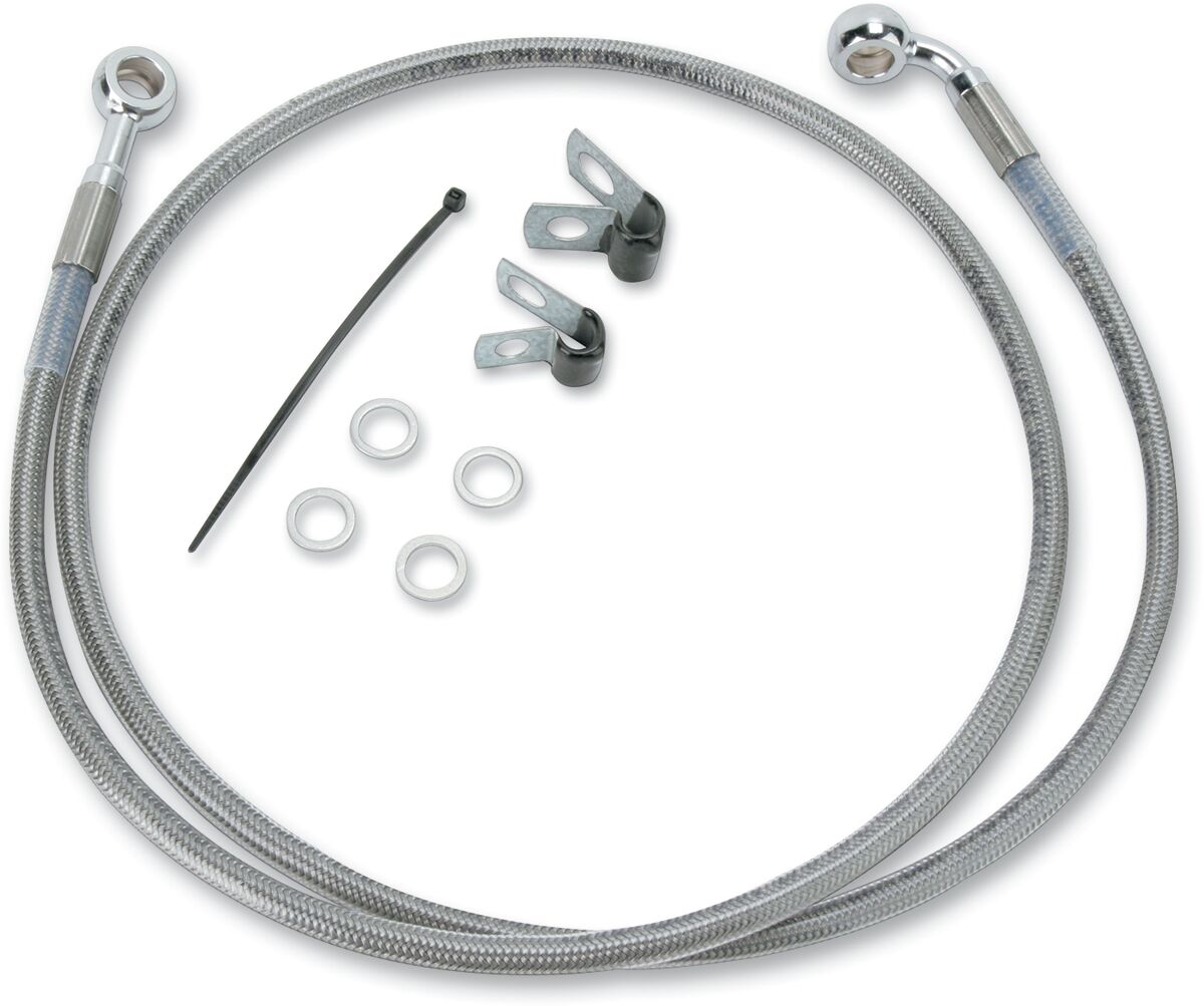 Drag Specialties Extended Length Stainless Steel Brake Line Kit