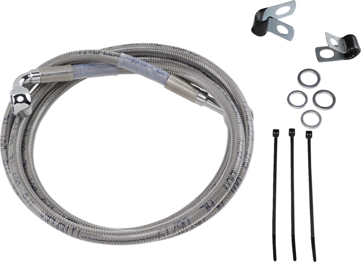 Drag Specialties Extended Length Stainless Steel Brake Line Kit