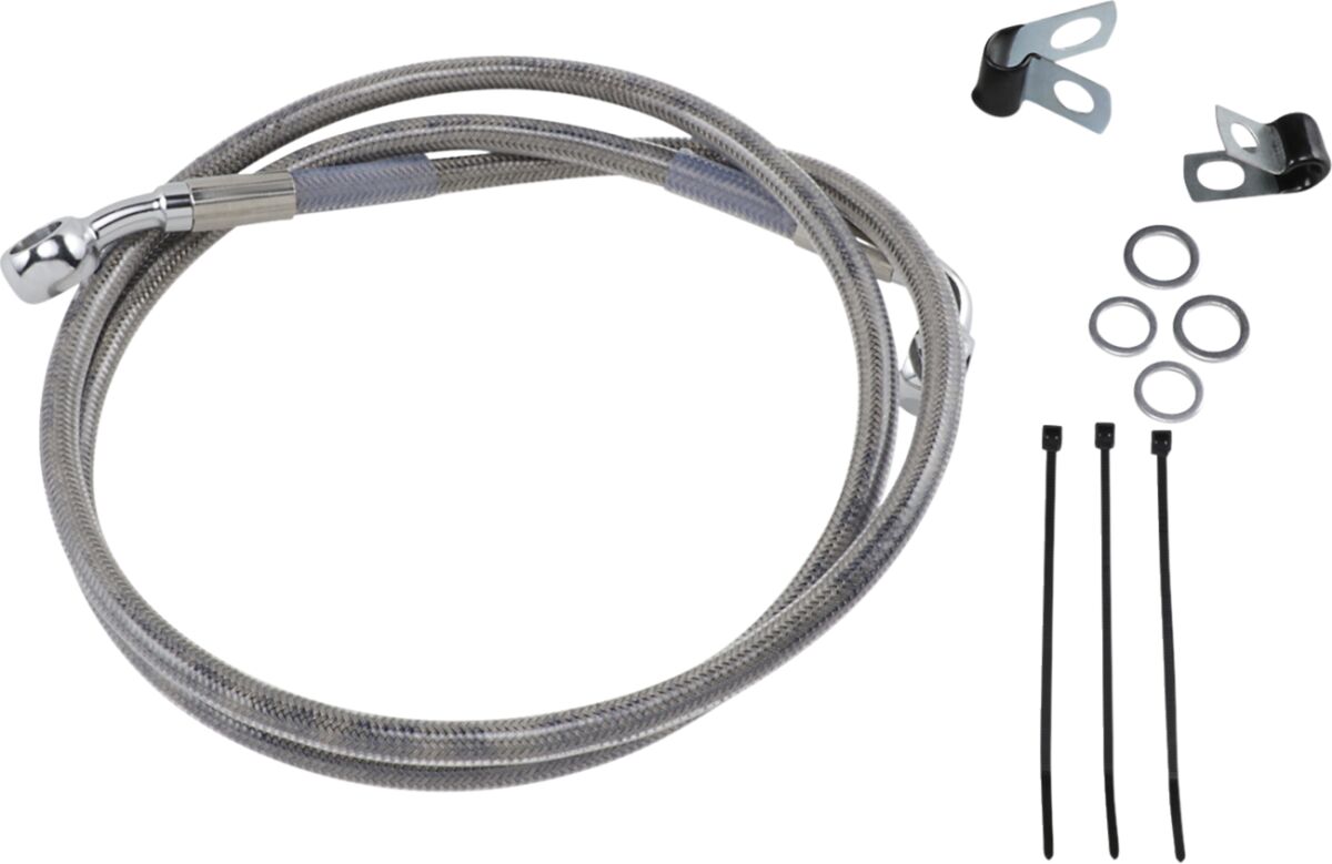 Drag Specialties Extended Length Stainless Steel Brake Line Kit