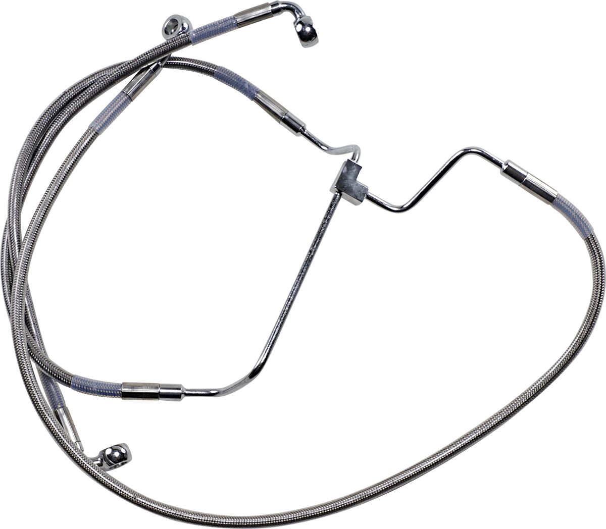 Drag Specialties Extended Length Stainless Steel Brake Line Kit