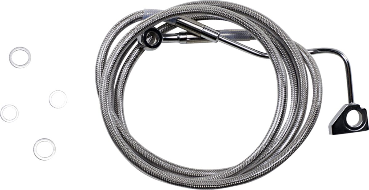Drag Specialties Extended Length Stainless Steel Brake Line Kit