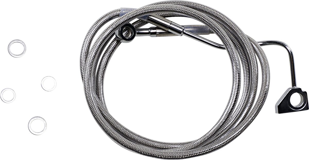 Drag Specialties Extended Length Stainless Steel Brake Line Kit