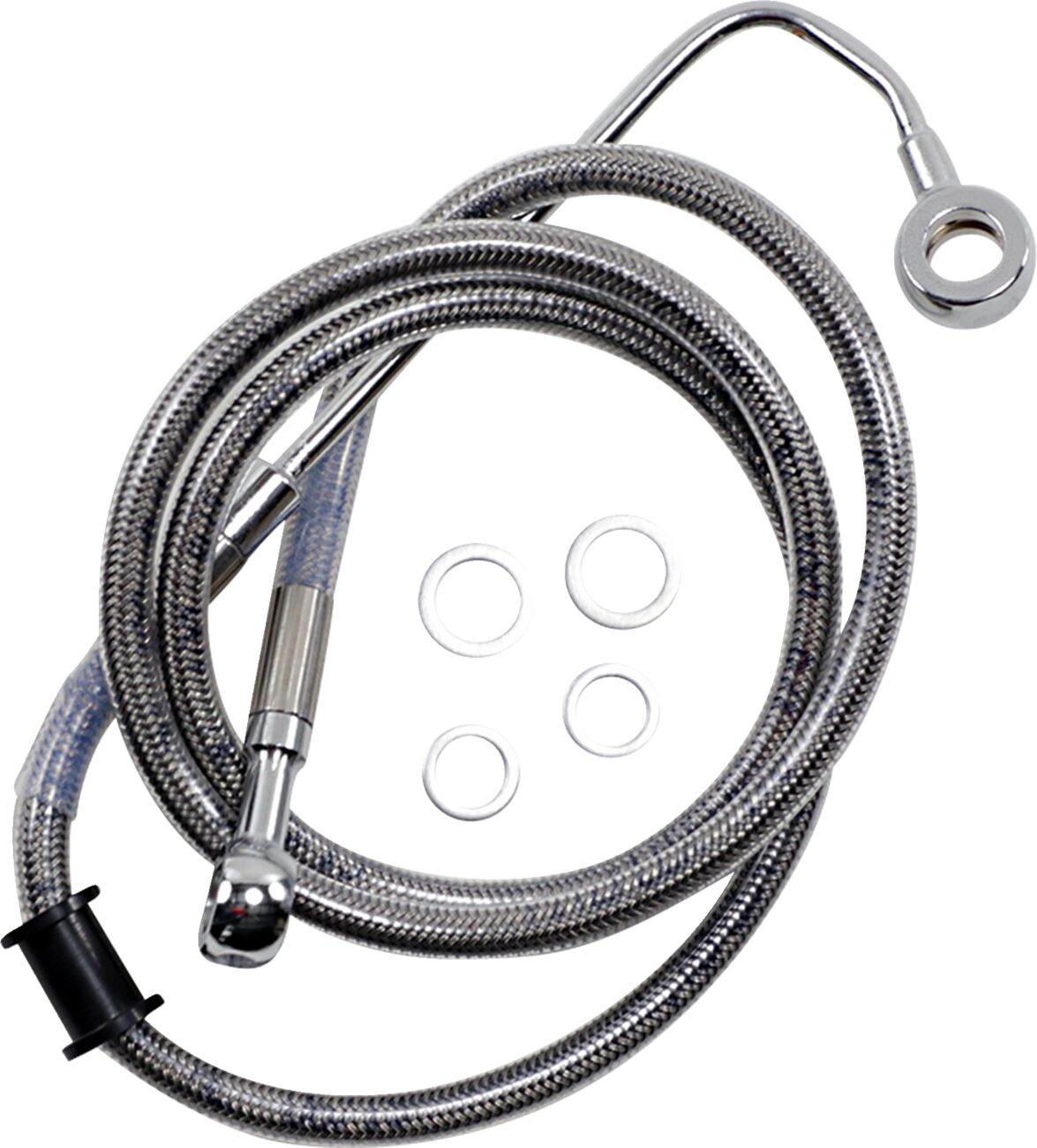 Drag Specialties Extended Length Stainless Steel Brake Line