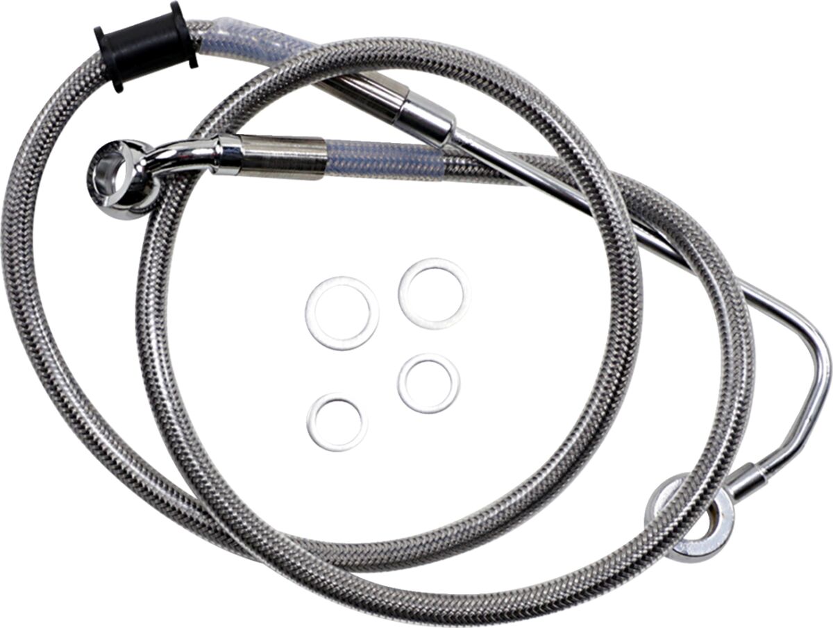 Drag Specialties Extended Length Stainless Steel Brake Line