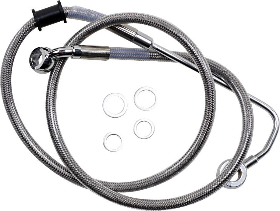 Drag Specialties Extended Length Stainless Steel Brake Line