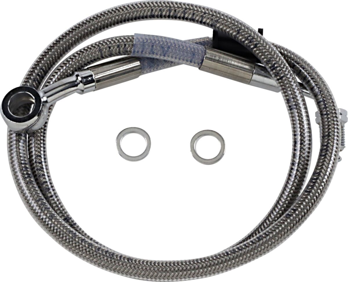 Drag Specialties Extended Length Stainless Steel Brake Line