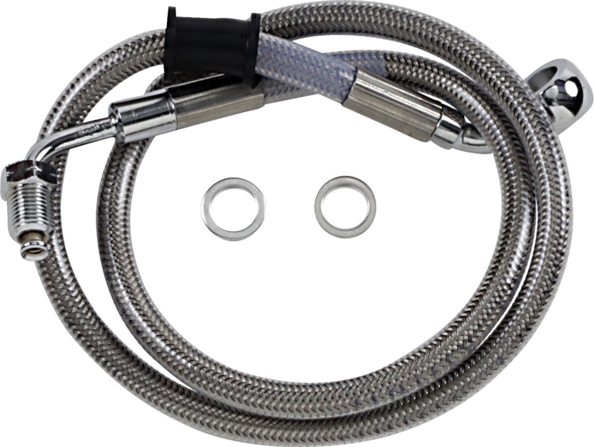 Drag Specialties Extended Length Stainless Steel Brake Line