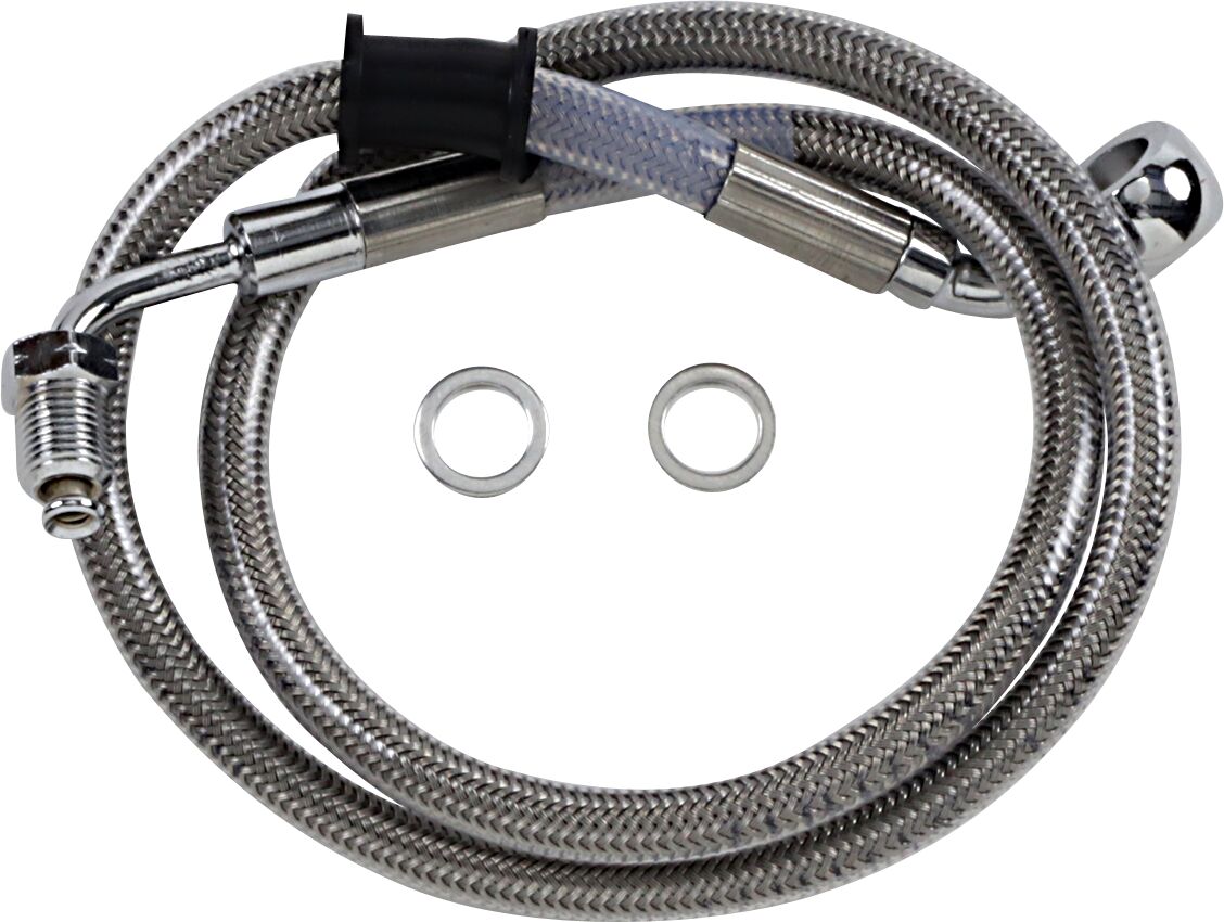 Drag Specialties Extended Length Stainless Steel Brake Line