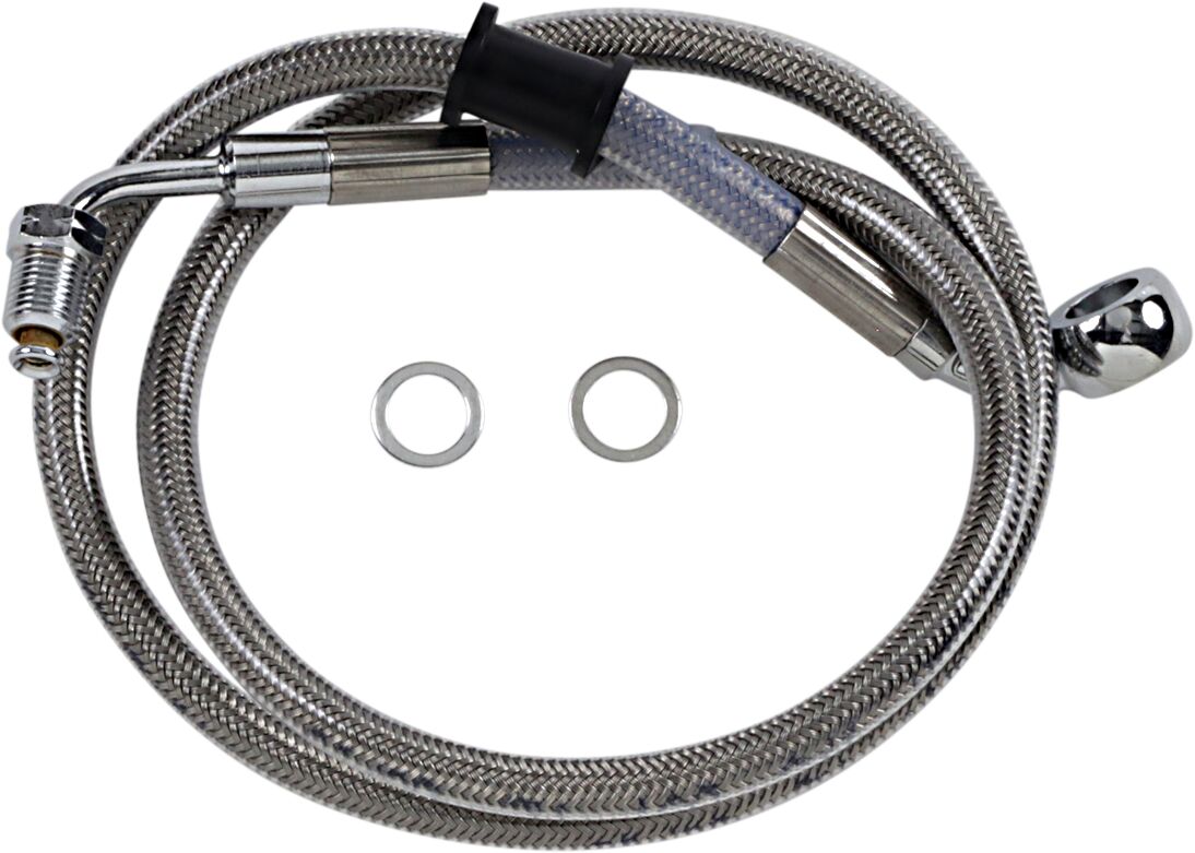 Drag Specialties Extended Length Stainless Steel Brake Line