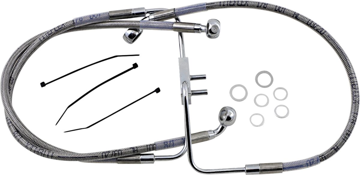 Drag Specialties Stainless Steel Brake Line Kit