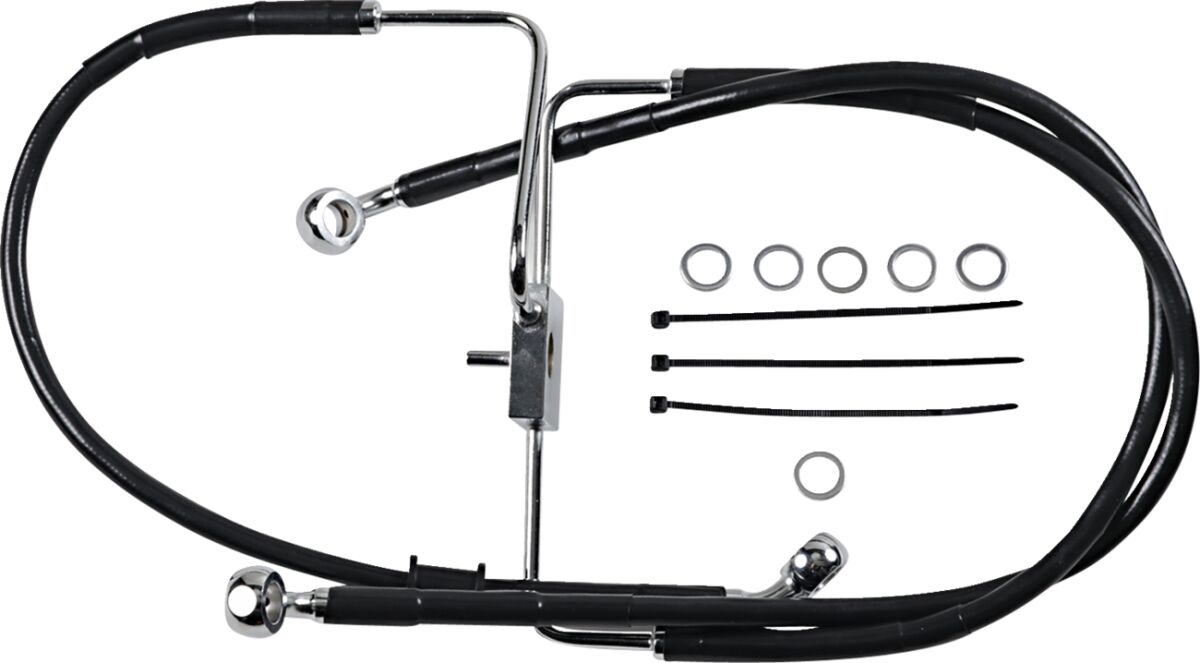 Drag Specialties Extended Length Stainless Steel Brake Line