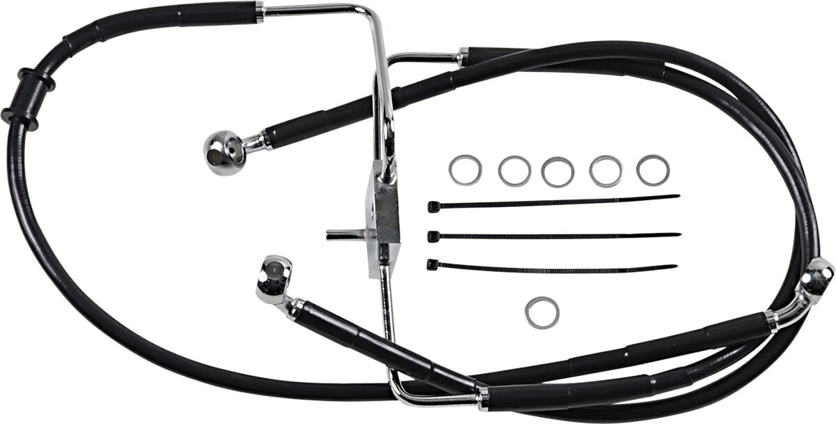 Drag Specialties Extended Length Stainless Steel Brake Line