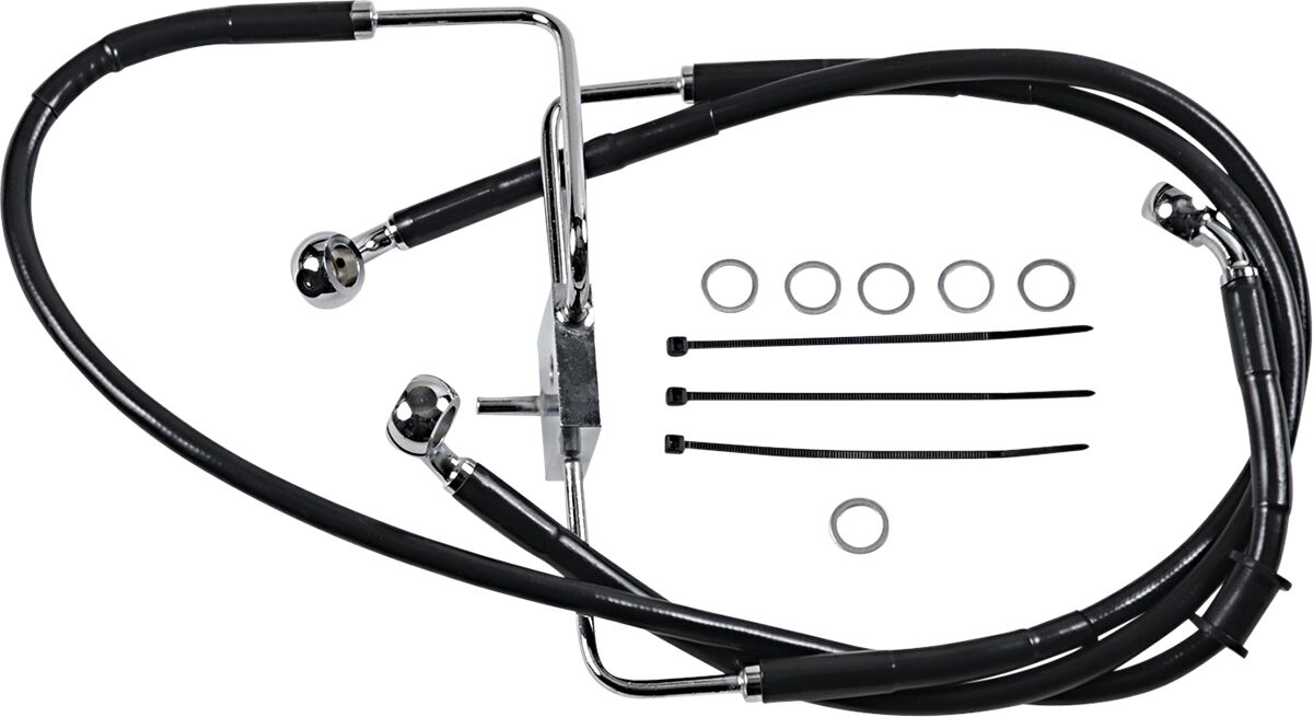 Drag Specialties Extended Length Stainless Steel Brake Line
