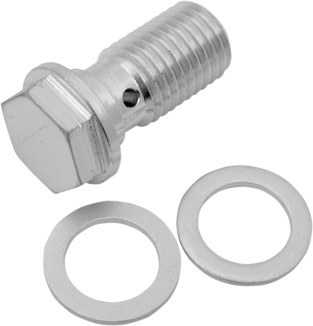 Drag Specialties Universal Chrome Steel Banjo Bolt