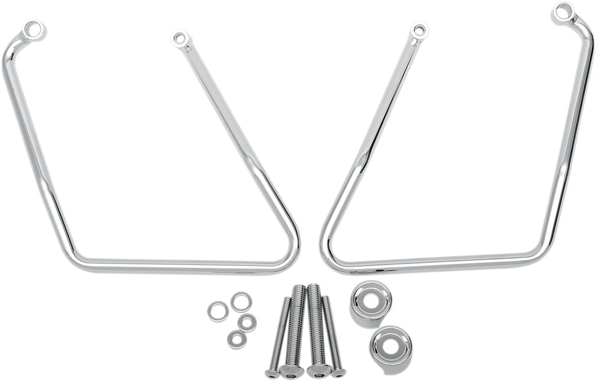 Drag Specialties Chrome Saddlebag Support Brackets