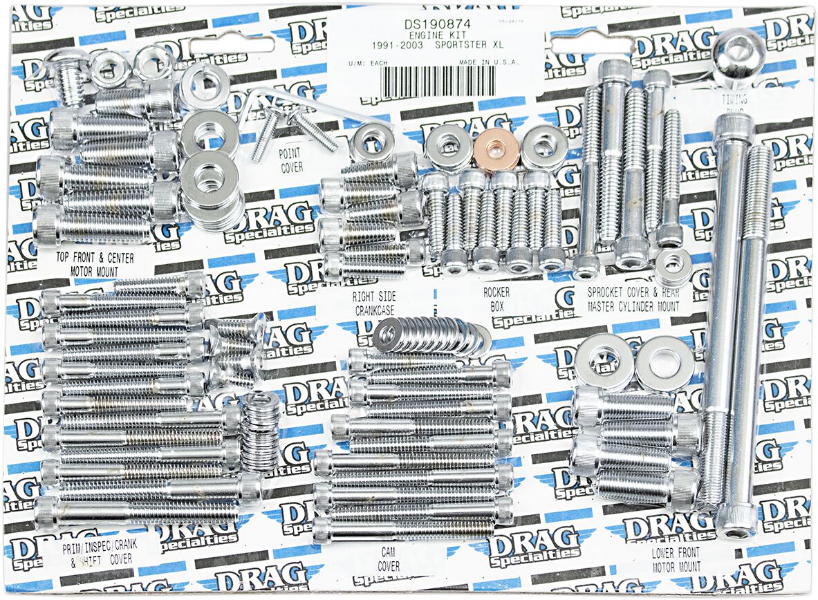 Drag Specialties Complete Motor Bolt Kit