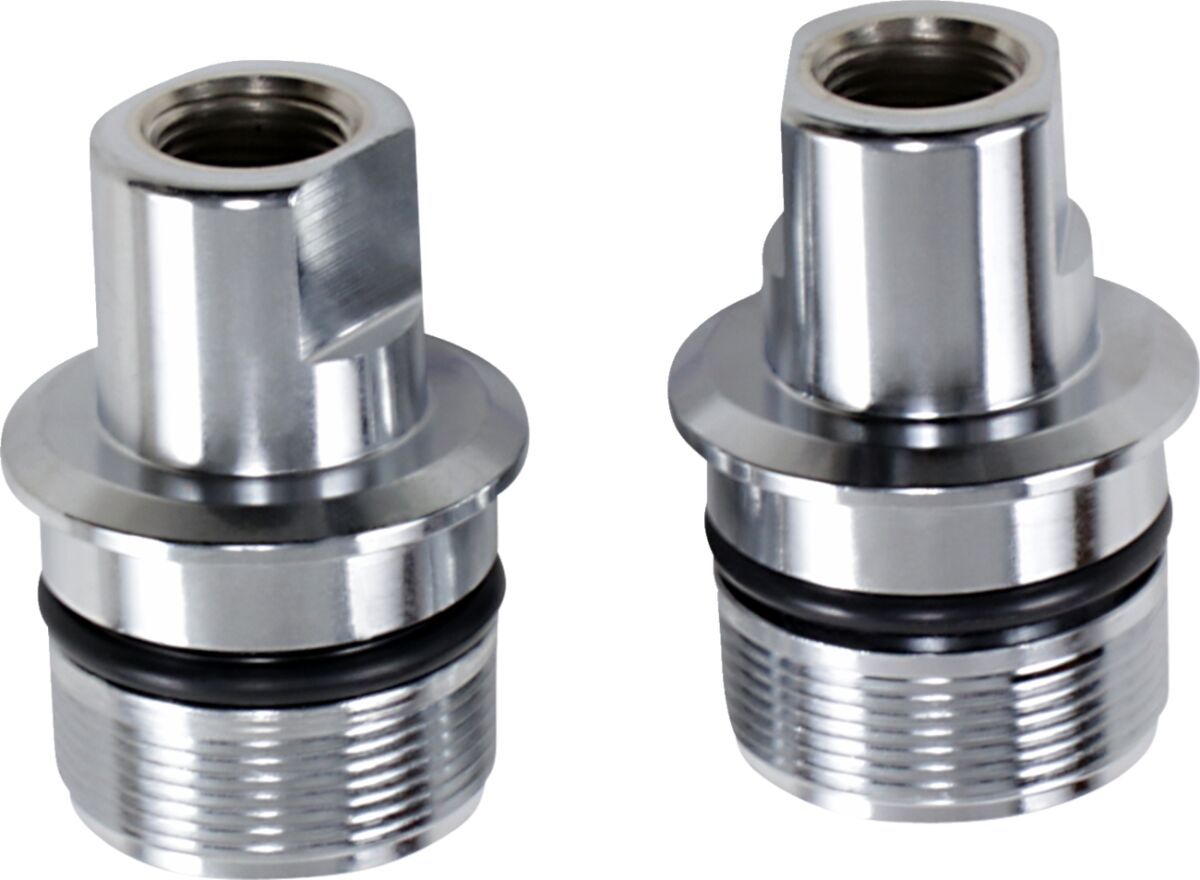 Drag Specialties Chrome Fork Tube Plugs and Caps