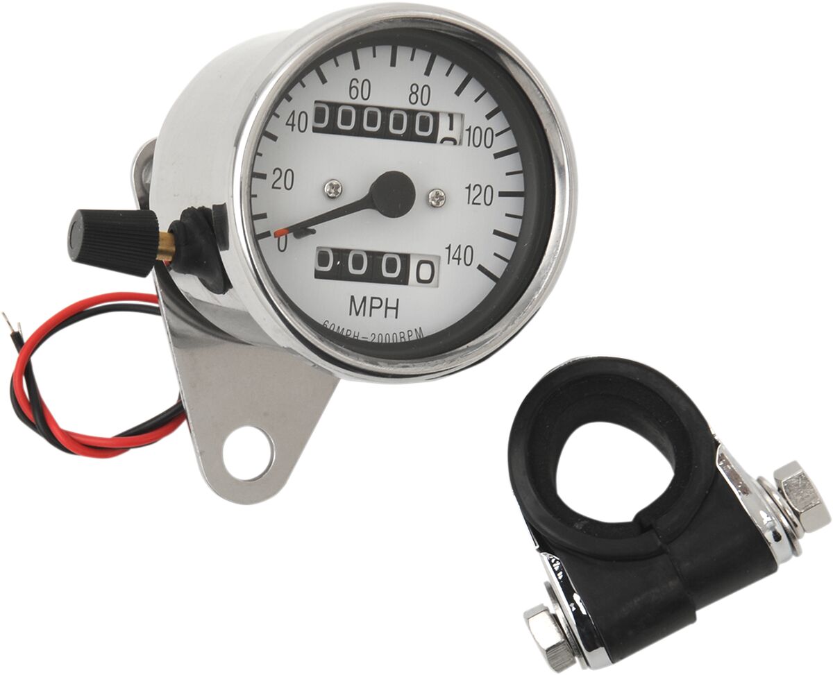 Drag Specialties 2.4" Mini Mechanical Speedometer
