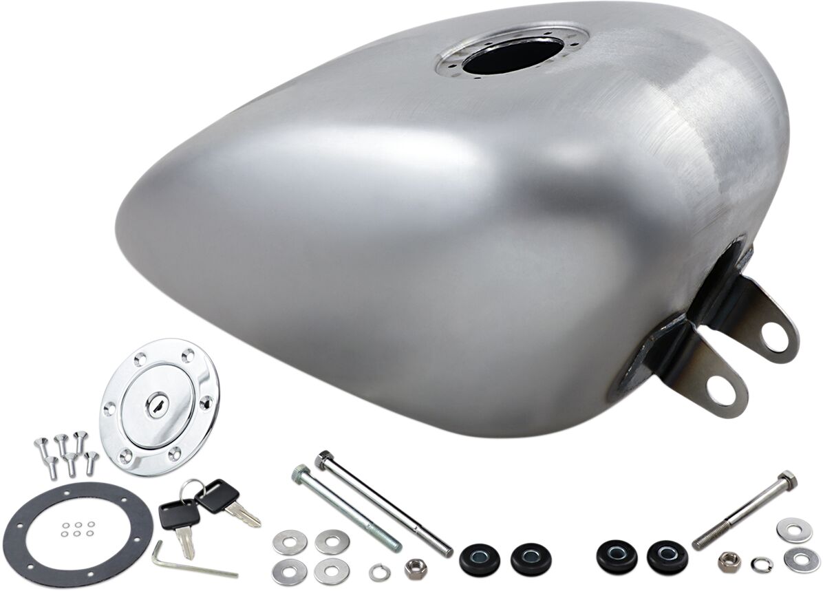 Drag Specialties Gas Tank with Chrome Aero-Style Gas Cap